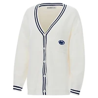 ZooZatz Penn State Nittany Lions Striped Knit Button-Up Cardigan