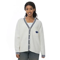ZooZatz Penn State Nittany Lions Striped Knit Button-Up Cardigan
