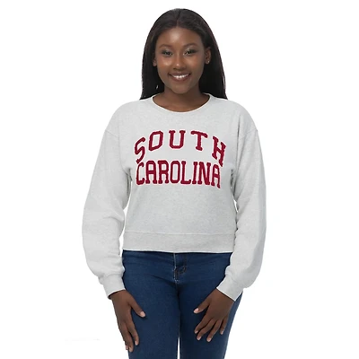 ZooZatz South Carolina Gamecocks Chenille Cropped Sweatshirt