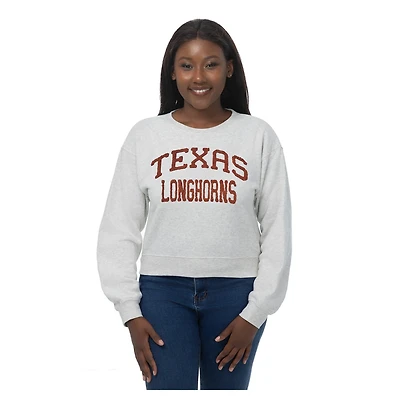ZooZatz Texas Longhorns Chenille Cropped Sweatshirt