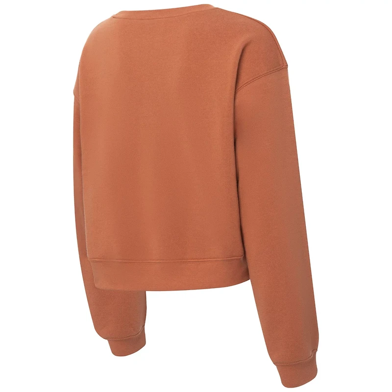 ZooZatz Texas Texas Longhorns Chenille Cropped Sweatshirt