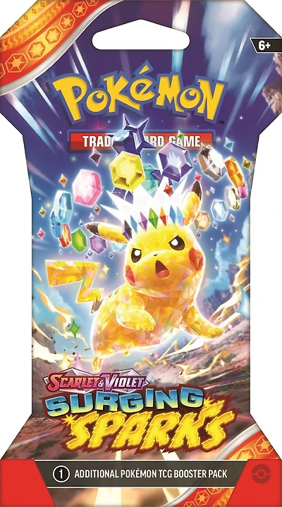 Pokémon TCG SV8 Surging Sparks Expansion Sleeved Booster