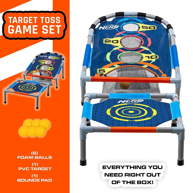 NERF Kids Bounce N Score Target Toss Game Set