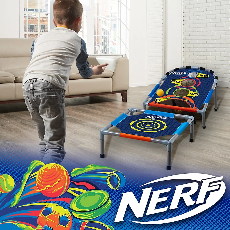 NERF Kids Bounce N Score Target Toss Game Set