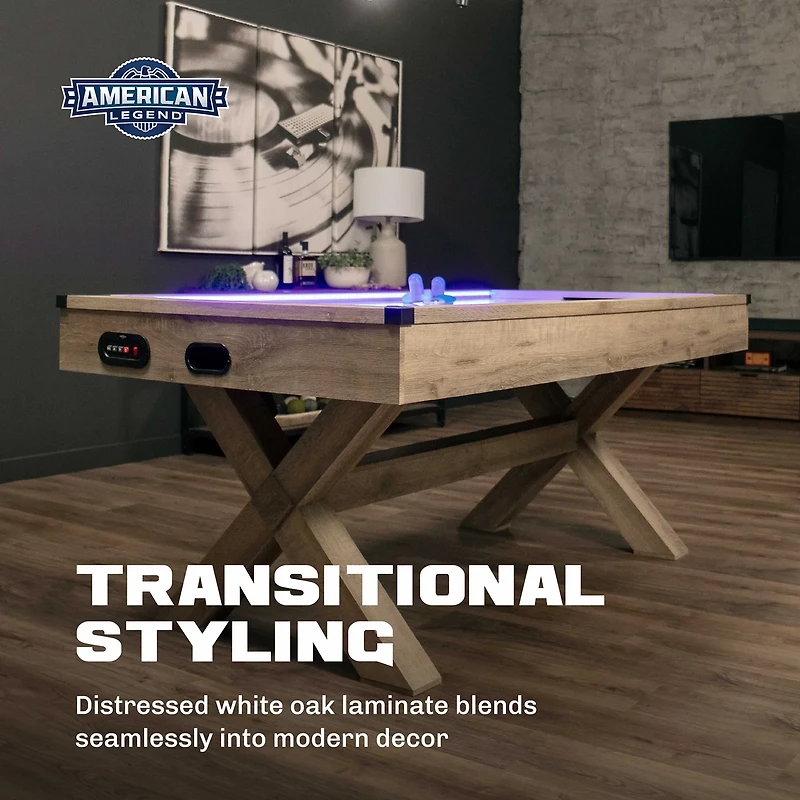 American Legend 72" LED Westbrook Air Hockey Table