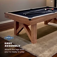 American Legend Windsor 84" W-Leg Billiard Table