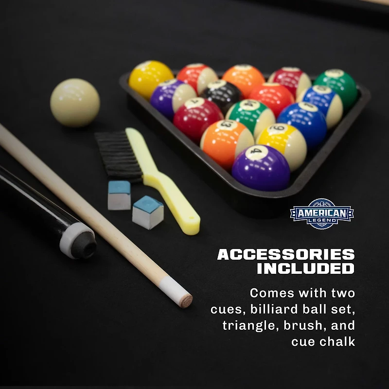 American Legend Windsor 84" W-Leg Billiard Table