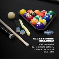 American Legend Windsor 84" W-Leg Billiard Table