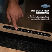 American Legend LED Shuffleboard Table with Buffet Top