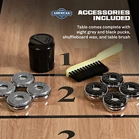American Legend LED Shuffleboard Table with Buffet Top
