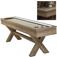 American Legend LED Shuffleboard Table with Buffet Top