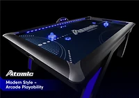 Atomic 90 in Indiglo LED Light Up Arcade Air Hockey Table