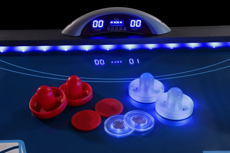 Atomic Indiglo 90" LED Air Hockey Table