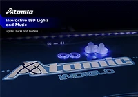 Atomic Indiglo 90" LED Air Hockey Table