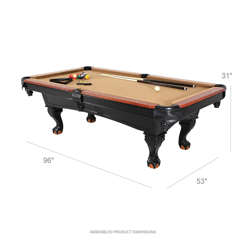 Minnesota Fats 8 ft Covington Pool Table