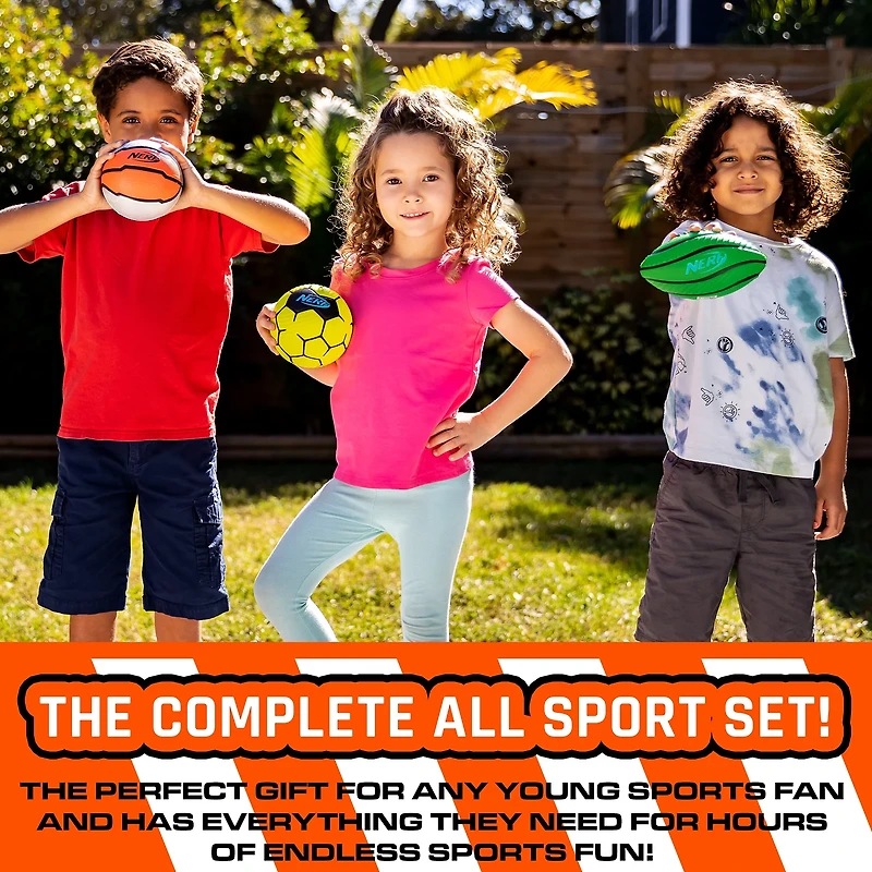 NERF Multi Sport Ball 3-Pack