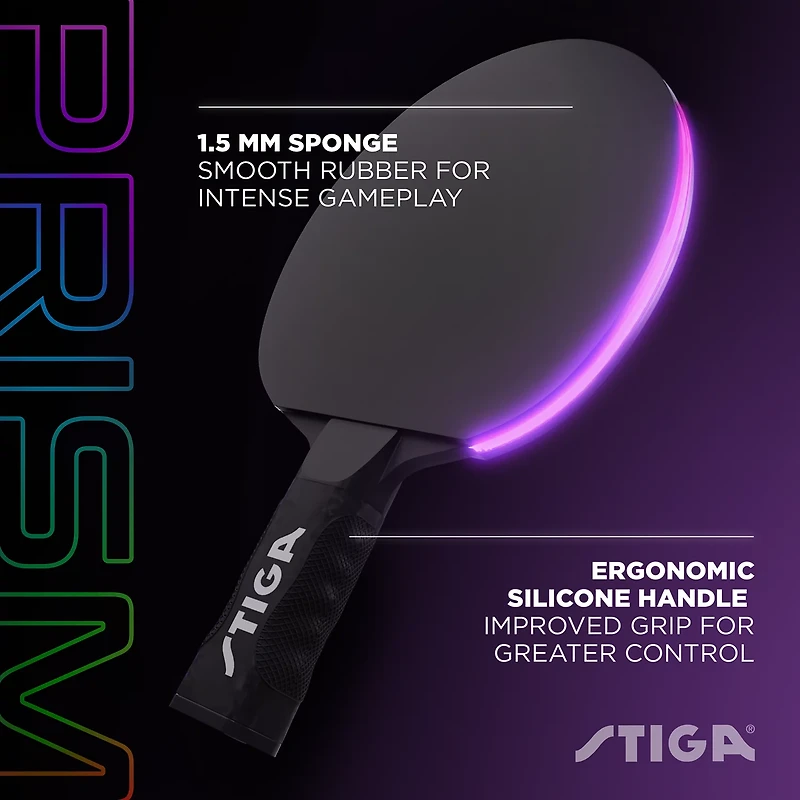 Stiga Prism LED Color Changing Racket Set