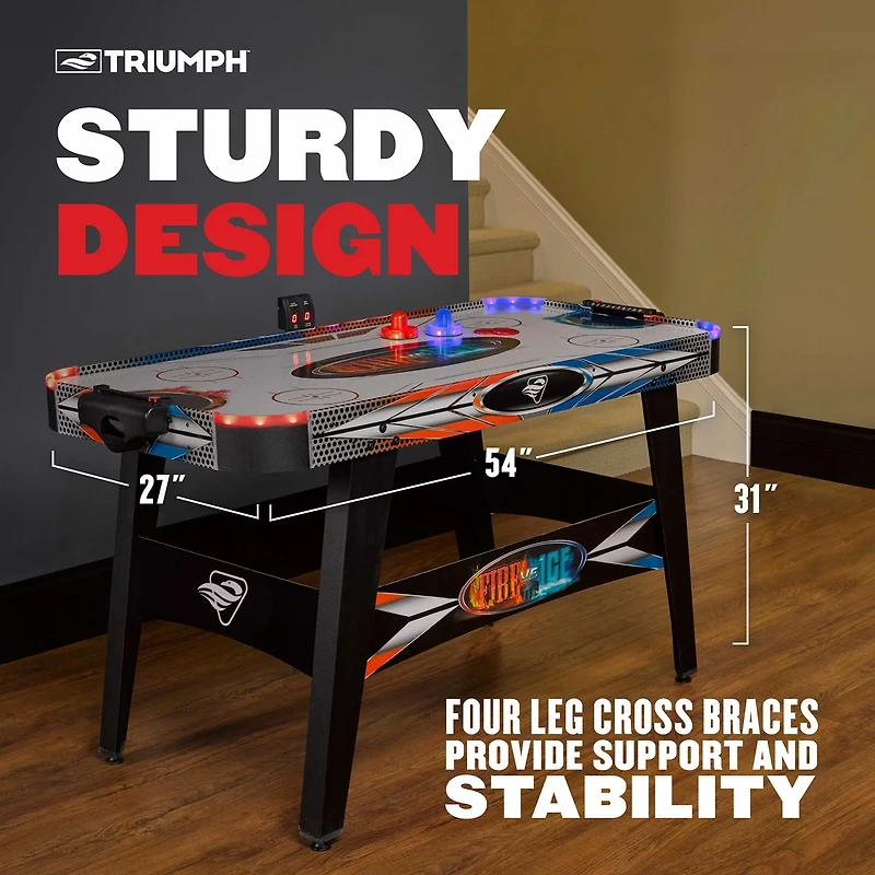 Triumph 54" Fire 'n Ice Air Hockey Table