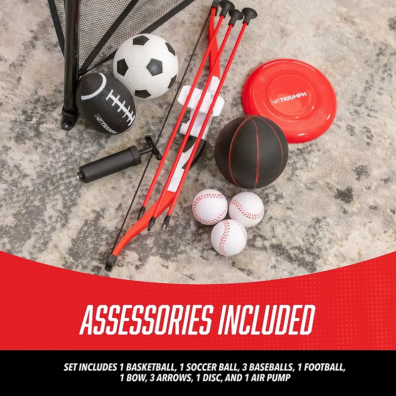 Triumph Sports Adventures 6-in-1 Sports Tower