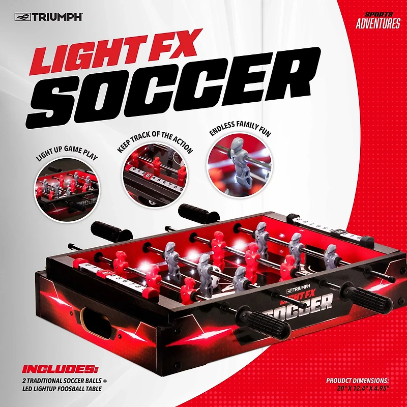 Triumph Sports Adventures Light FX Foosball Table