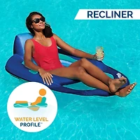 SwimWays Spring Float Recliner Pool Lounger