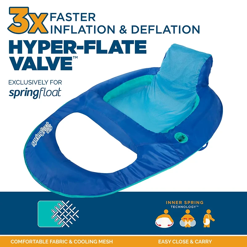 SwimWays Spring Float Recliner Pool Lounger