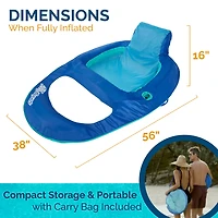 SwimWays Spring Float Recliner Pool Lounger