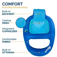 SwimWays Spring Float Recliner Pool Lounger