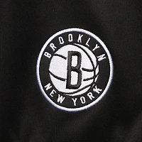/Gray Brooklyn Nets Big  Tall Pieced Body Full-Zip Track Jacket