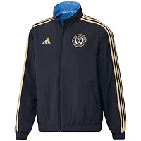 adidas /Light Blue Philadelphia Union 2023 On-Field Anthem Full-Zip Reversible Team Jacket