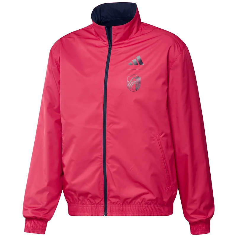 adidas /Red St Louis City SC 2023 On-Field Anthem Full-Zip Reversible Team Jacket