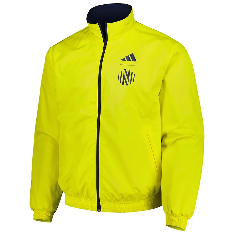 adidas /Yellow Nashville SC 2023 On-Field Anthem Full-Zip Reversible Team Jacket
