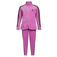 adidas Girls' 2-Piece Flounced Velour Jacket Set
