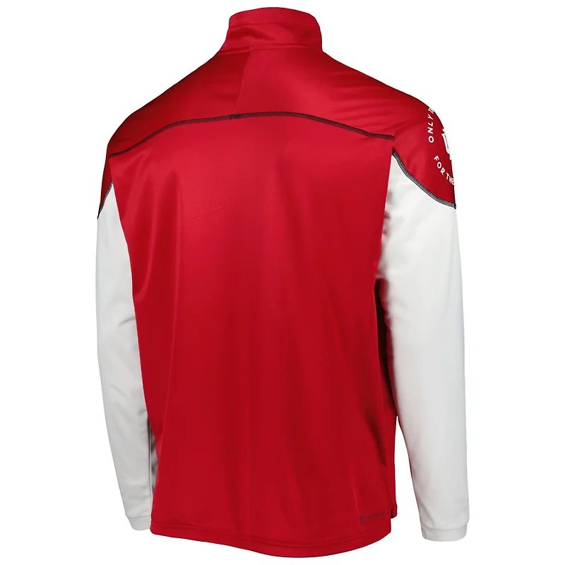 adidas Indiana Hoosiers AEROREADY Knit Quarter-Snap Jacket