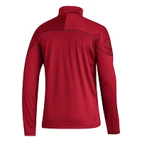 adidas Louisville Cardinals AEROREADY Knit Quarter-Snap Jacket