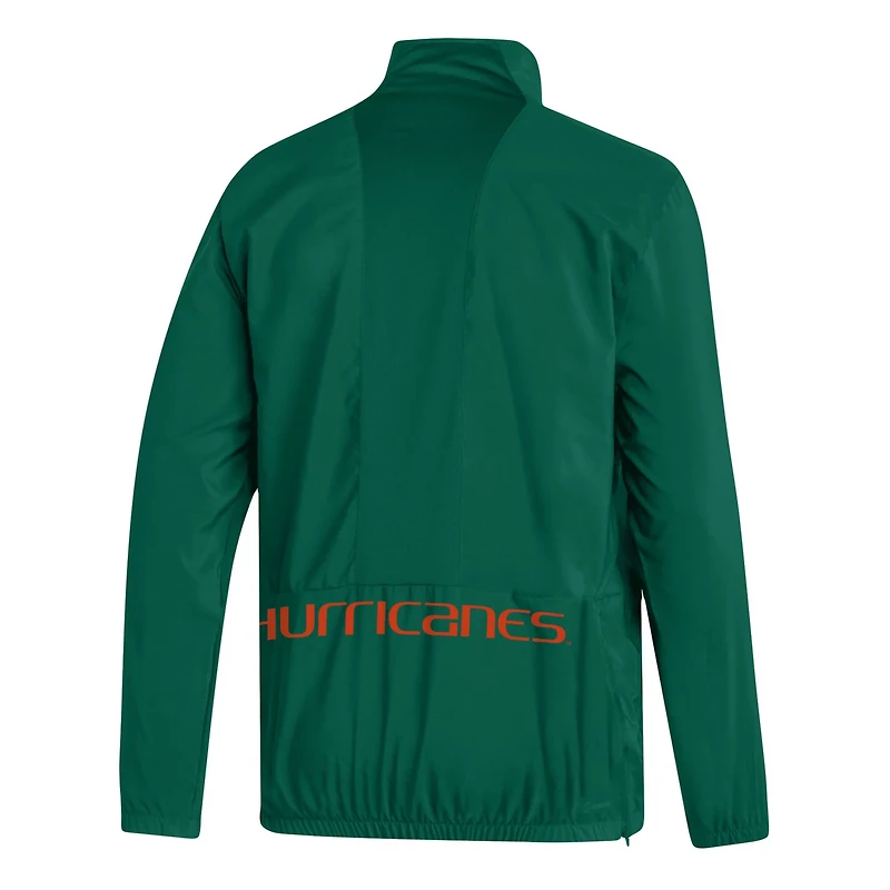 adidas Miami Hurricanes AEROREADY Half-Zip Jacket
