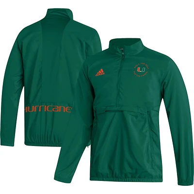 adidas Miami Hurricanes AEROREADY Half-Zip Jacket
