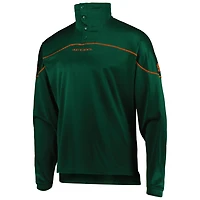 adidas Miami Hurricanes AEROREADY Knit Quarter-Snap Jacket