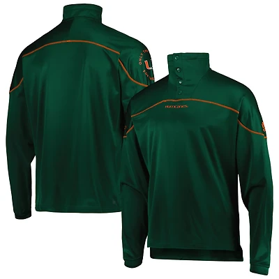 adidas Miami Hurricanes AEROREADY Knit Quarter-Snap Jacket