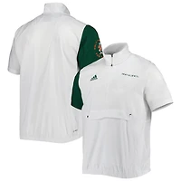 adidas Miami Hurricanes M STM AEROREADY Half-Zip Jacket
