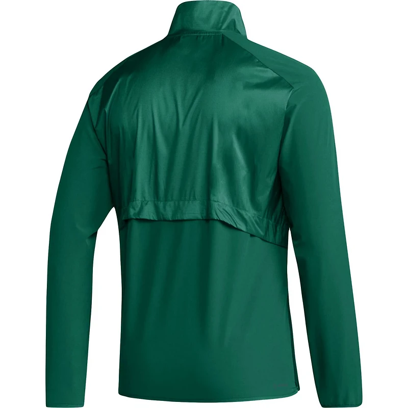 adidas Miami Hurricanes Sideline AEROREADY Raglan Sleeve Quarter-Zip Jacket