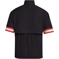 adidas Miami Hurricanes Strategy Short Sleeve Half-Zip Jacket