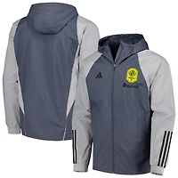 adidas Nashville SC All-Weather Raglan Hoodie Full-Zip Jacket