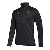 adidas Nebraska Huskers 2023 Sideline AEROREADY Half-Zip Top