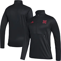 adidas Nebraska Huskers 2023 Sideline AEROREADY Half-Zip Top