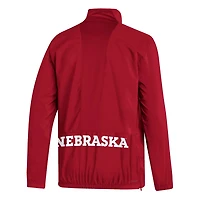 adidas Nebraska Huskers AEROREADY Half-Zip Jacket