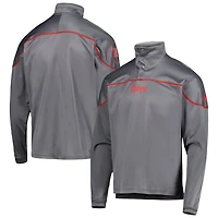 adidas Nebraska Huskers AEROREADY Knit Quarter-Snap Jacket
