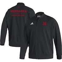 adidas Nebraska Huskers Ireland Sideline Woven Primeblue Full-Zip Bomber Jacket