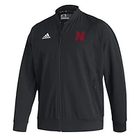 adidas Nebraska Huskers Ireland Sideline Woven Primeblue Full-Zip Bomber Jacket