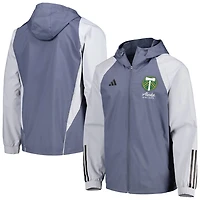 adidas Portland Timbers All-Weather Raglan Hoodie Full-Zip Jacket